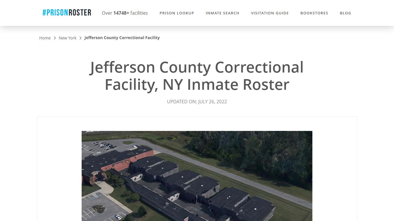 Jefferson County Correctional Facility, NY Inmate Roster